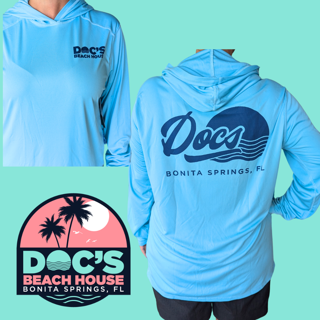Turquoise Long sleeve hoody SPF