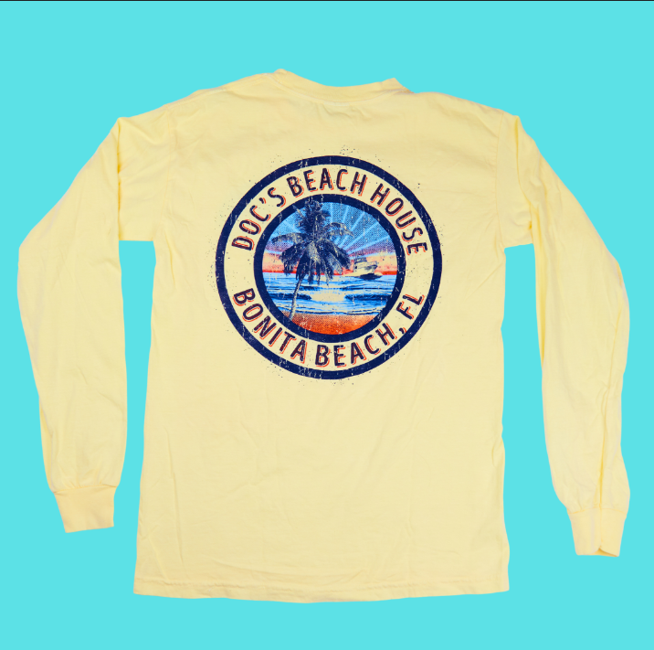 Long sleeve tropical palm